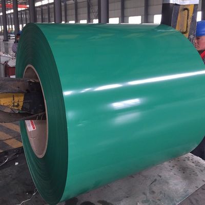 Green 1mm PPGL  CGLCC Hot Dipped Color Coated Coils Punching